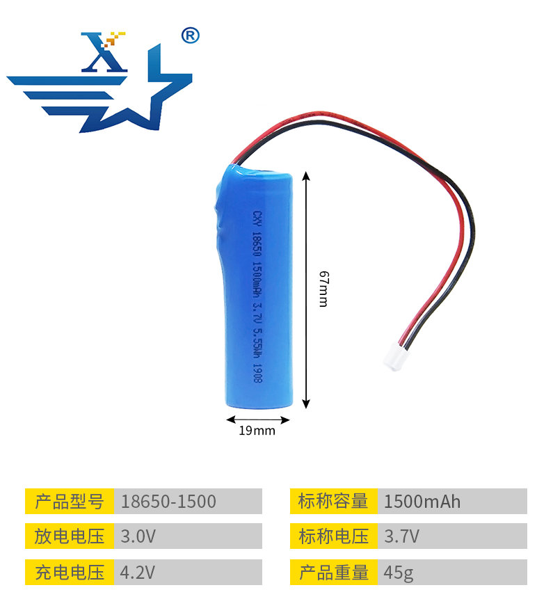 18650-1500mAh