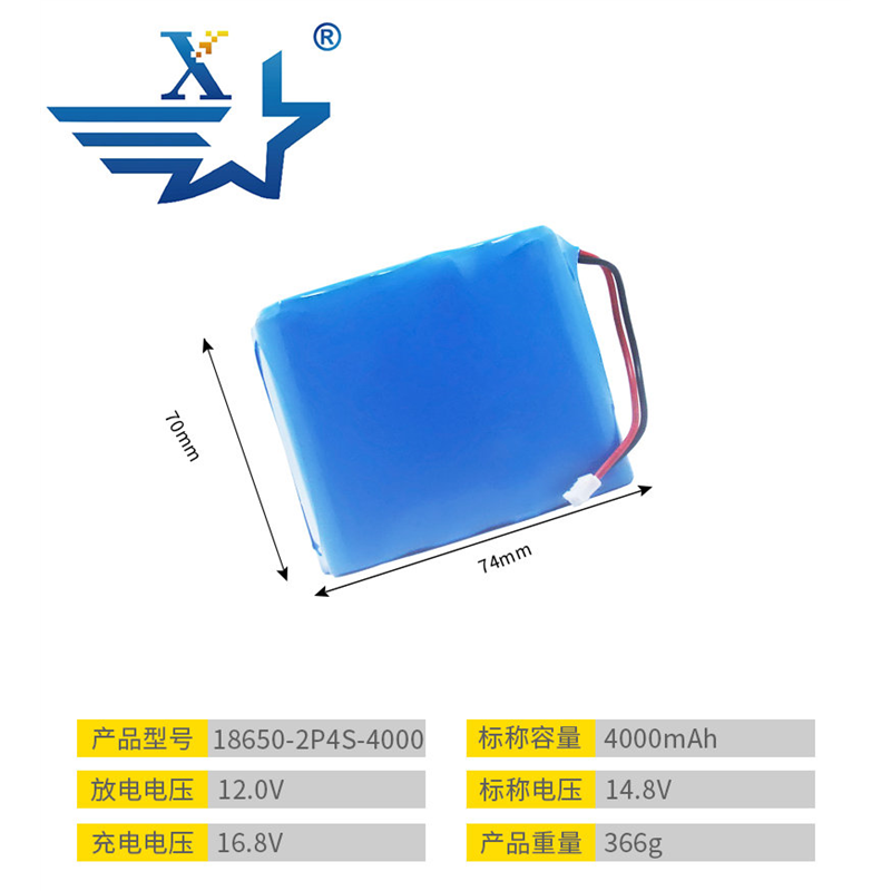 18650-4S2P-4000mAh