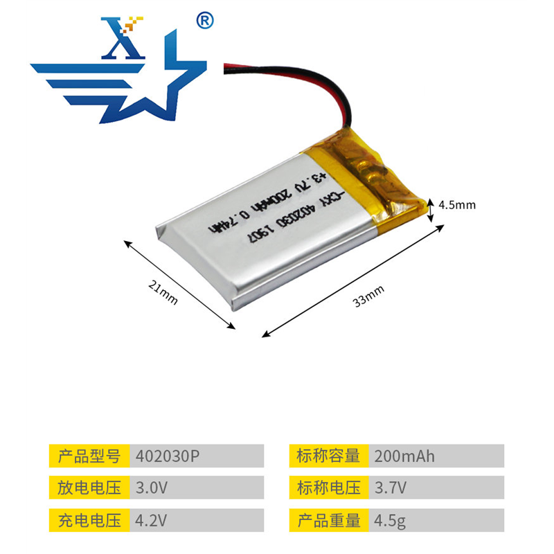 402030P-200mAh